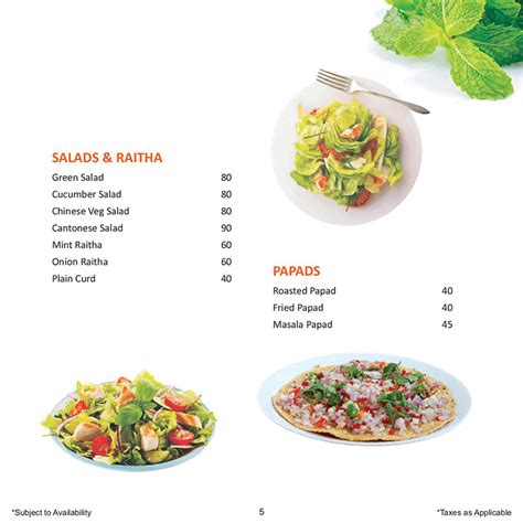 Mint Leaf - Menu