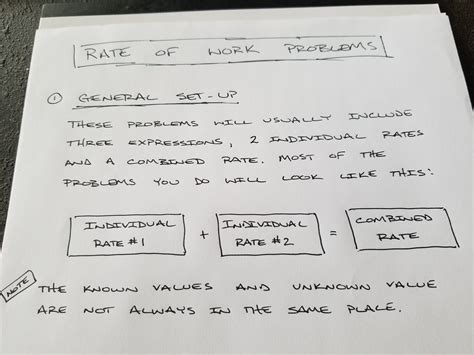 Image result for Algebra Work Rate Problems