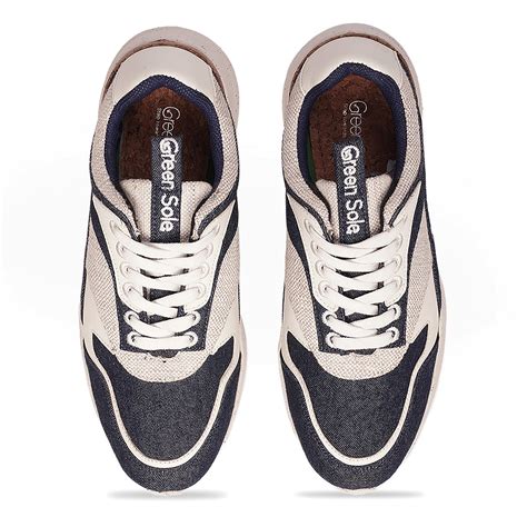 Greensole Journey Chic Navy Blue White Womens Sneaker– GreenSole