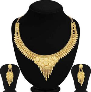 TONOLIKA Alloy Gold-plated Gold Jewellery Set Price in India - Buy ...