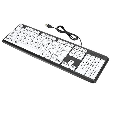Buy Low Vision Keyboard, Large Print Computer Keyboard Wired USB High ...