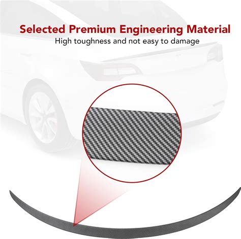Buy BASENOR Tesla Model 3 Performance Rear Spoiler Original Trunk Wing ...