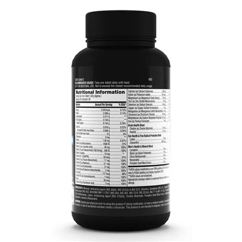 GNC Mega Men One Daily Multivitamin, 60 Tablets Price, Uses, Side ...