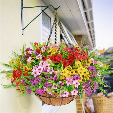 Amazon.com: Fall Flowers Artificial for Decoration Outdoors, Artificial ...