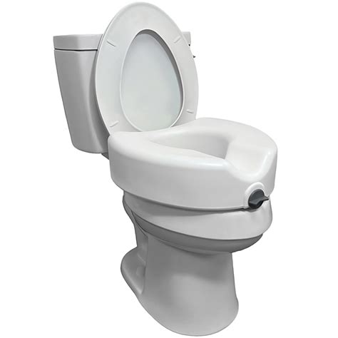 Probasicsraised Toilet Seat For Seniors With Safety Lock Round ...