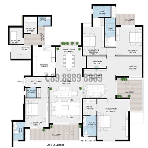 KUBE 4BHK+S 4800 Sq.ft | Jaypee Greens
