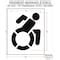 Rae Pavement Stencil, Symbol, Handicap - ADA, 39 in Character Height ...