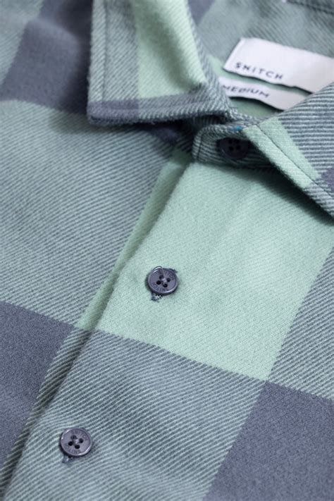 Buy Men's Checkmate Checks Green Shirt Online | SNITCH