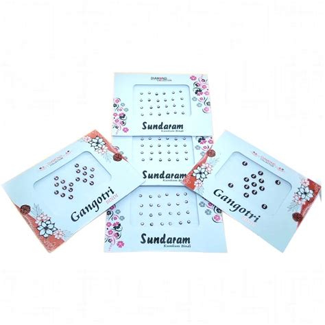 Indian Style rare Collection Colored Bindi Combo Set of 5 Pcs for Women ...