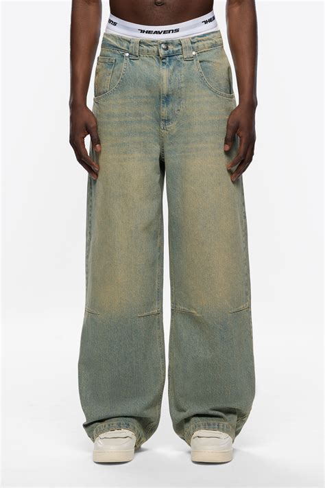 Super Large Denim | Waschhinweis, Nieten, Weichspüler