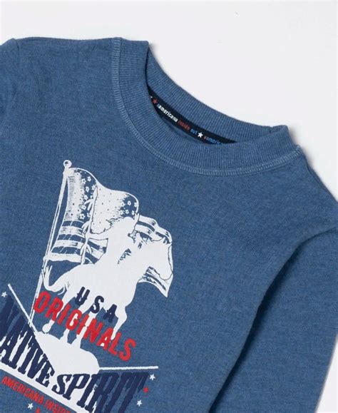 Buy Boy's Super Combed Cotton Rich Graphic Printed Sweatshirt - Light ...