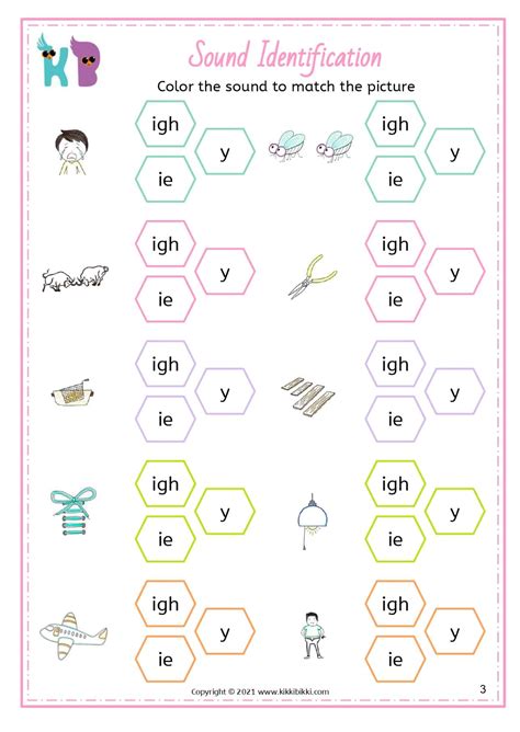 Learn to Spell i, igh, y Sound Words | Free Phonics Worksheets