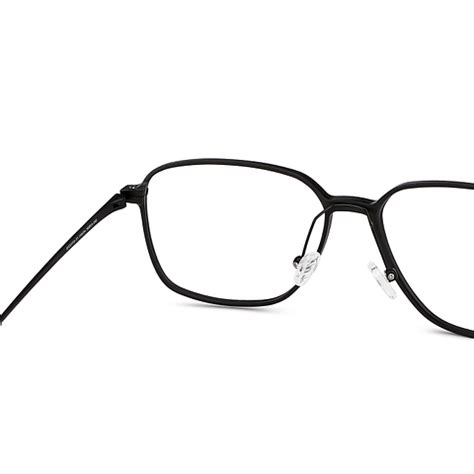 Buy Matte Black Tortoise Full Rim Square John Jacobs Craft Aluminium JJ ...