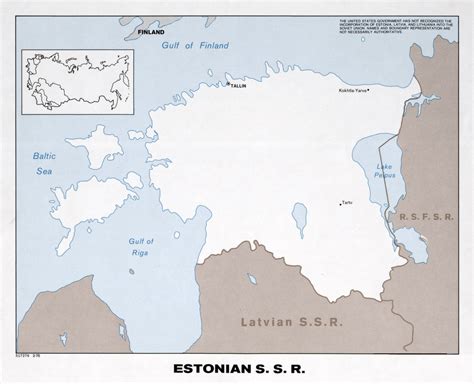 Large political map of Estonian SSR - 1975 | Estonia | Europe | Mapsland | Maps of the World - map of europe in 1975