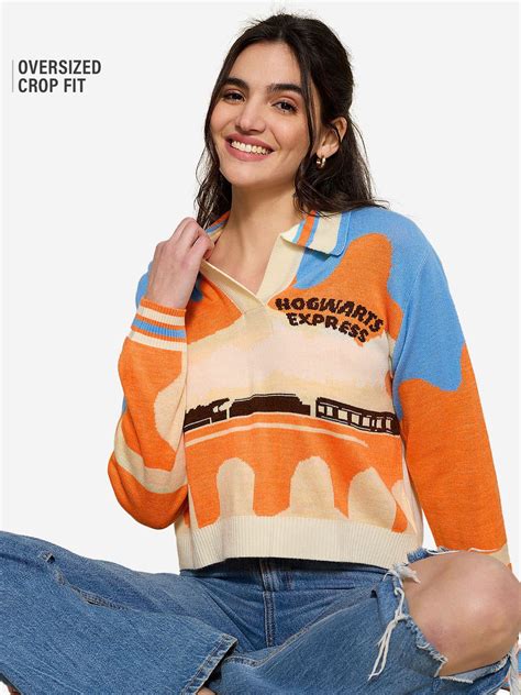 Buy Harry Potter: Hogwarts Express Women Cropped Sweaters online at The ...