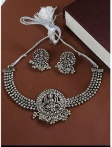 Fashion Nakshathra Oxidised Silver Silver Silver Jewellery Set Price in ...