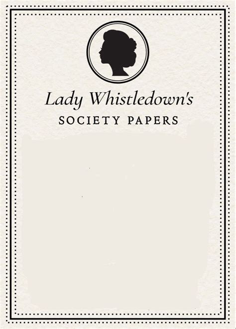 Lady Whistledown Invitation | Bridgerton Theme