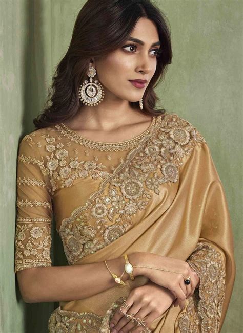 30+ Golden Blouse Designs for Every Celebration