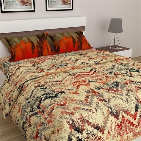 Buy SPACES Miami Geometric Bed In A Bag- Set of 4- Cotton from Spaces ...