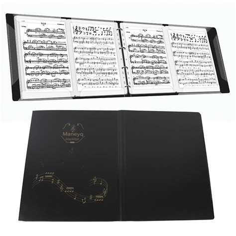 Buy Sheet Music Folder, 4 Pages Expand A4 Piano Sheet Music Binder ...