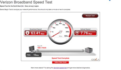 FiOS Internet Speed Test 的图像结果
