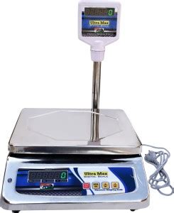 ULTRA MAX Steel Body Digital Weight Machine With Pole Display Digital ...