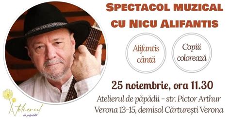 Spectacol muzical cu Nicu Alifantis , Cărturești (Pictor Arthur Verona ...