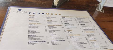 Menu at The Blue Plate, Indore