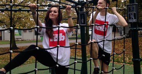 We tried the new outdoor gym equipment on campus