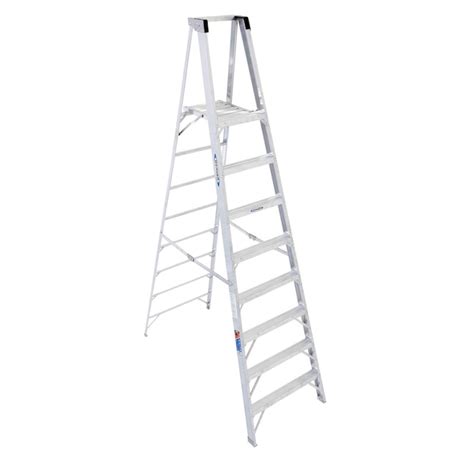 Werner P300 10.0-ft ( 14.0-ft Reach Height ) Aluminum Type 1A - 300 lbs ...