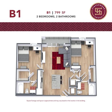 Floor Plans | StateHouse Arena Student Apartments in FL