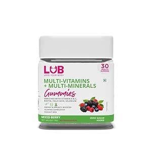 LUB Love Your Body Multivitamin & Multimineral Gummies Enriched WIth ...