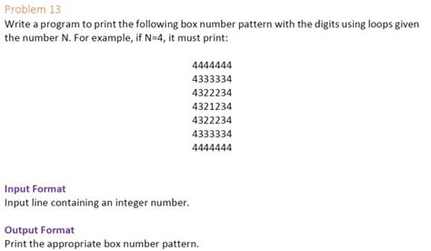Image result for Python Program to Print Box Number Pattern