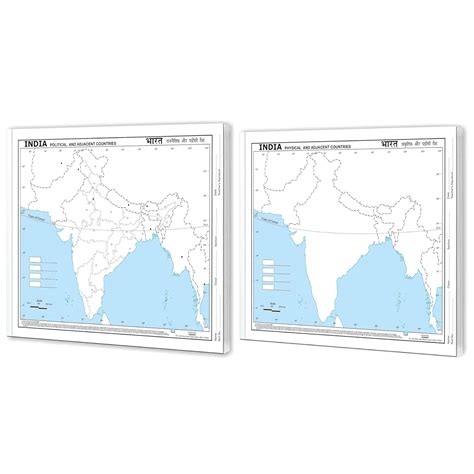 BIG - 100 INDIA POLITICAL OUTLINE MAP FOR SCHOOL and BIG - 100 INDIA ...