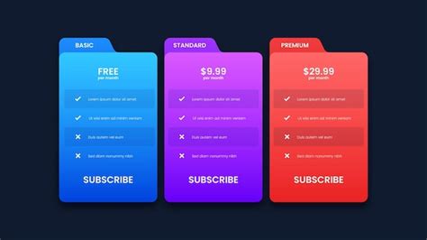 Pricing Table Design 的图像结果