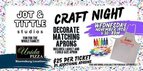 Decorate Matching Aprons - Fun for the Whole Family!, Unida Pizza ...