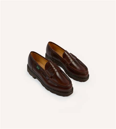 Paraboot Reims Brown Leather Loafer – Drakes