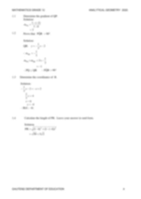 Grade 12 Analytical Geometry Lessons 的图像结果