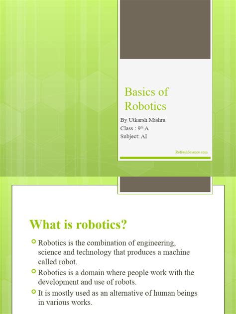 Image result for Robot Basics