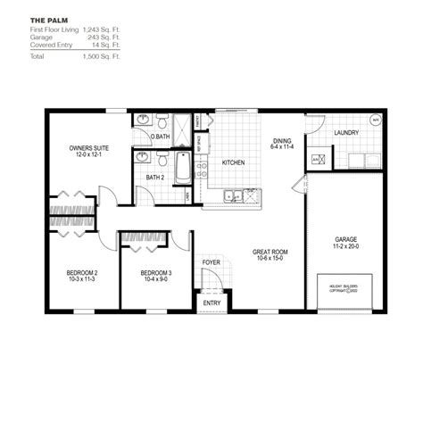 Palm New Home Floorplan - Holiday Builders