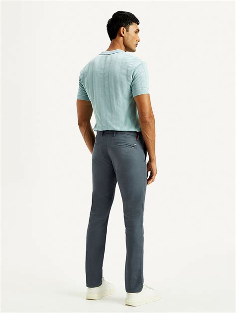 Men's Redloop 511 Blue Slim Fit Mid Rise Linen Chinos – Levis India Store