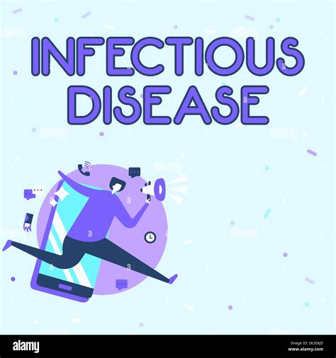 Text sign showing Infectious Disease. Concept meaning caused by ...