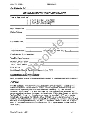 Fillable Online secretsafe Provider Agreement Provider Number ...