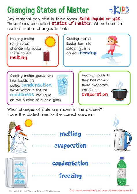 Forms Of Matter Worksheet | Matter worksheets, States of matter worksheet, States of matter