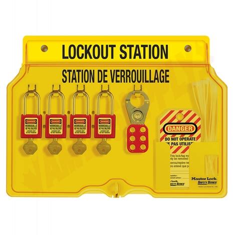 1482BP410FRC : Masterlock Wall Mounted Lockout Station, French | AMRE ...