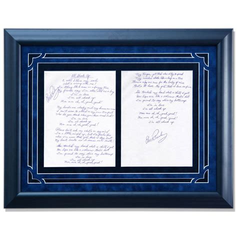 Elvis Presley Twice Signed Handwritten "all Shook Up" Lyrics Auction