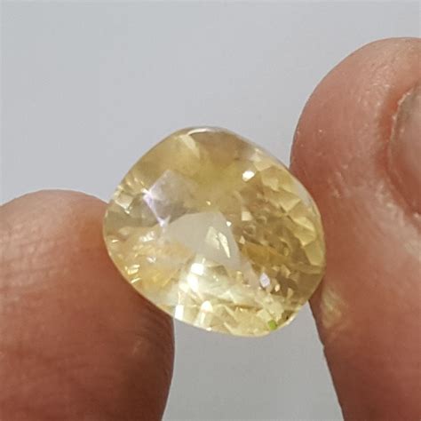 4.65/CT Natural Yellow Sapphire With Govt Lab Certificate-YELSA9A ...