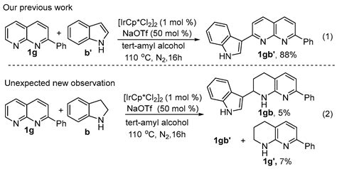 Iridium-Catalysed Transfer Hydrogenation of 1,8-Naphthyridine with ...