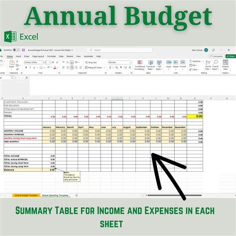 Annual Budget Spreadsheet 2024 | Budget Spreadsheet | Excel Sheets Budget Template | Actual ...