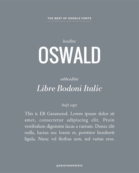 The Best Free Google Fonts That We Love for 2023 | Davey & Krista